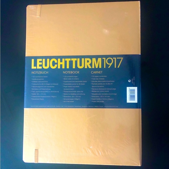 NWT Leuchtturm 1917 Metallic Gold Limited Edition A5 Hardcover Notebook - Picture 2 of 8